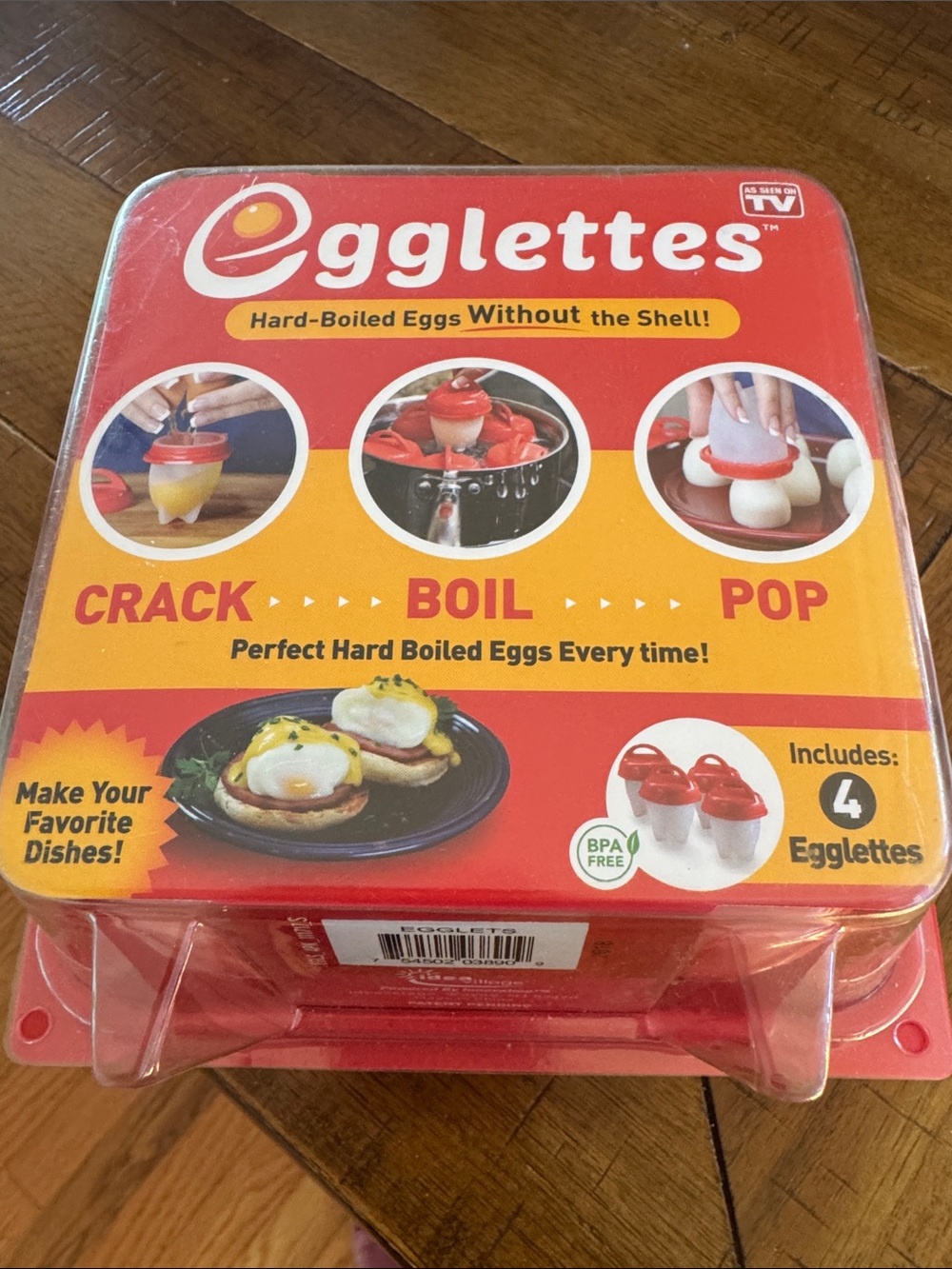 Hard-Boiled Egg Poacher Set - Red (Brand: )